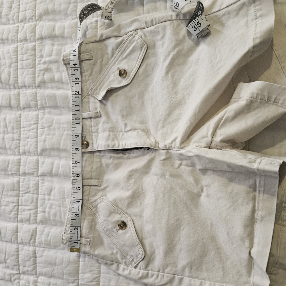 Cream Cargo Shorts